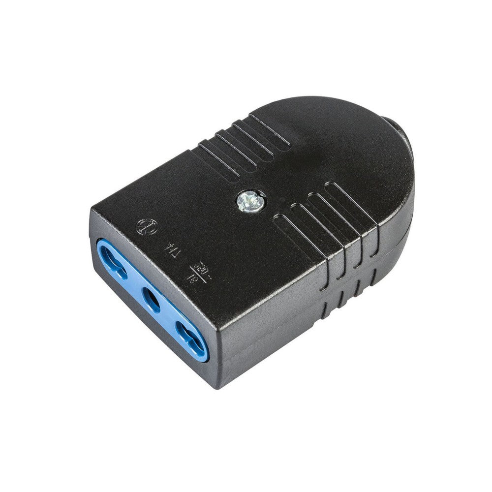 Presa Elix 10/16A 2 Poli + Terra 466.1 Nera - Polypool Presa Elix 10/16A 2 Poli + Terra 466.1 Nera - Polypool